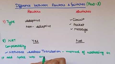 Difference between Routers & Switches  Part 3|Lec 88|Computer networks|Ankita Sood