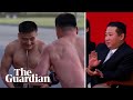 North korean leader watches extreme martial arts performance