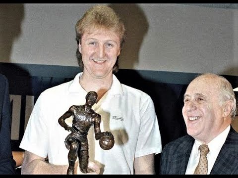 Larry Bird Wins 3rd Straight MVP Title - Ties A Record