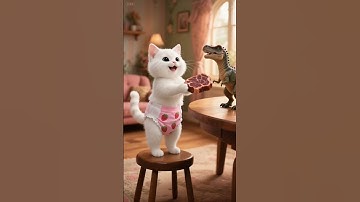 Mèo con thông minh giải cứu mẹ khỏi bọn bắt cóc nhờ bạn khủng long dễ thương 🦖