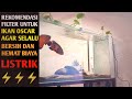 Sistem Filter terbaik untuk ikan oscar , Dasaran bersih terus