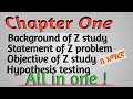 Chapter one all in one  abstract background of the study statement of the problem specific obje