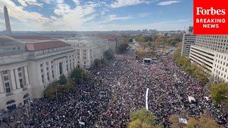 Thousands Of Pro-Palestinian Demonstrators Protest In Washington, D.C. In Favor Of Gaza Ceasefire