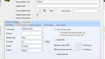 Step 2/3 - Creating Templates for Marketplaces (eBay / Amazon)