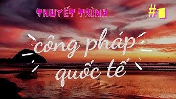 CÔNG PHÁP QUỐC TẾ | Thuyết trình, bài tập Nhóm
