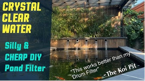 Stupid Simple *DIY Pond Filter* = Crystal Clear Water
