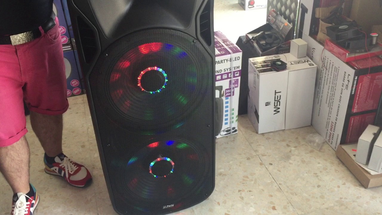 Altavoz Portatil potente 1000 w Max Party-215led