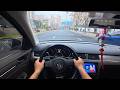 Rainy Driving Experience in a 280,000 km Old Car | VW Bora | ASMR | POV Drive | WhiteNoise | Vol.30
