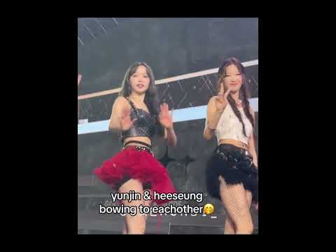 My 2 Bias Bowing To Each Other OMGGG NO SHIPPING Enhypen Le Sserafim Heeseung Yunjin