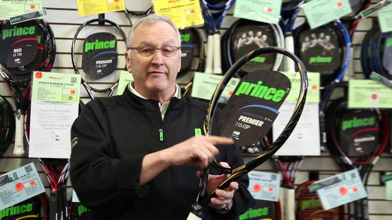 Prince Premier 115 ESP Tennis Racquet - YouTube