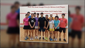 Best Fore-hand Straight Drive Drill for Advance Players @khalidatlaskhan