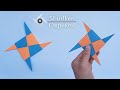 How to Make a Paper Thin Spike Ninja Star (Shuriken) - Origami