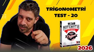Trigonometri Test 20 2026 Ori̇ji̇nal Matemati̇k Ayt Soru Bankasi