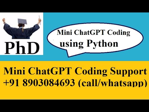 AI chatbot Mini Chatgpt Development projects using python| Research Python projects Coding Support
