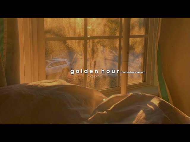 jvke - ‘golden hour’ orchestral version (slowed + reverb) class=