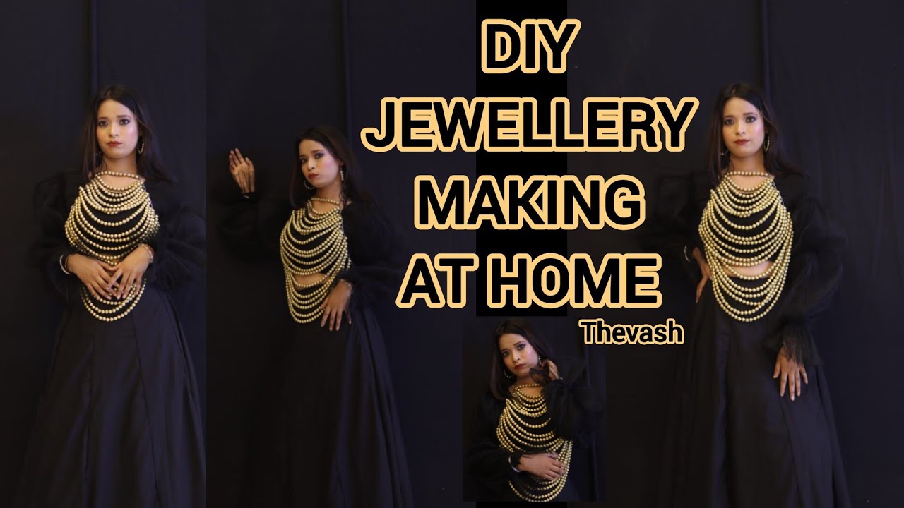 Jewellery making at home tutorial | Jewellery tutorial | Layered necklace tutorial 