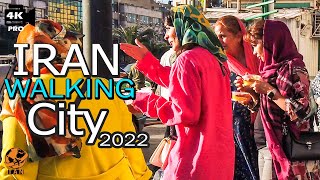 Iran Walking Tour On Tehran City 2022 Hafte Tir Iran Vlog Street Walk 4K