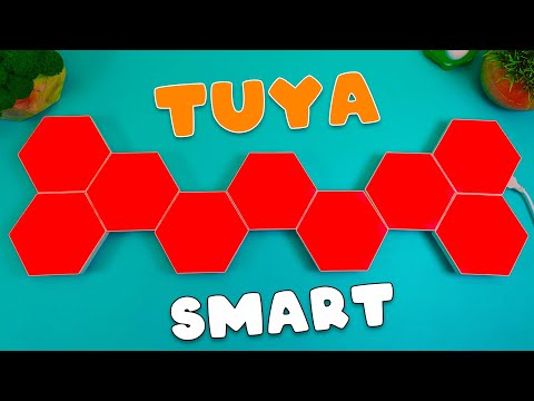 ТЕХНОЛОГИИ БУДУЩЕГО ! Tuya Smart RGB   Умный Модульный  Светильник Соты -