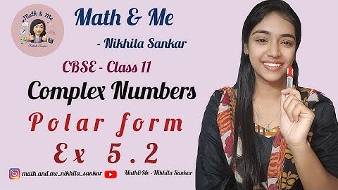 Ex 5.2 Polar Form Complex Numbers Class11#complex #numbers #maths #cbse #online #ncert #exam #board