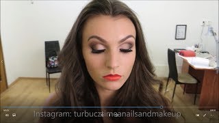 Aqua makeup with natural colors - Step by step tutorial