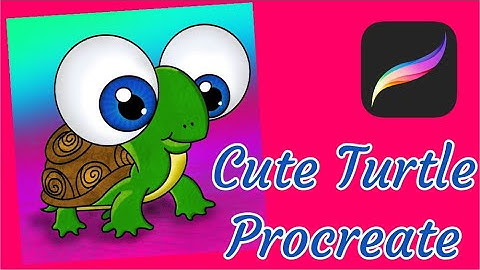 How to draw cute Turtle on Ipad and Procreate (Satisfying and Easy) Entusiastic Music