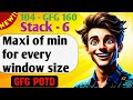 Max of Min for Every Window Size | GFG POTD Day 104
