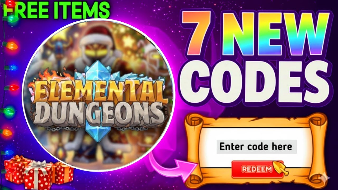 *СЕКРЕТНОЕ ОБНОВЛЕНИЕ!* | Коды для Elemental Dungeons, декабрь 2025 (ROBLOX Elemental Dungeons)