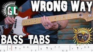 Sublime - Wrong Way | Bass Cover With Tabs in the Video chords