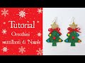 Orecchini Pendenti A Sfera Di Natale – 4 Paia – Brillantini A Tema Festivo In Lega E Plastica