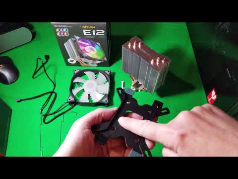 New Update Reeven E12 RGB CPU Cooler Unboxing, Review and Install for AM4