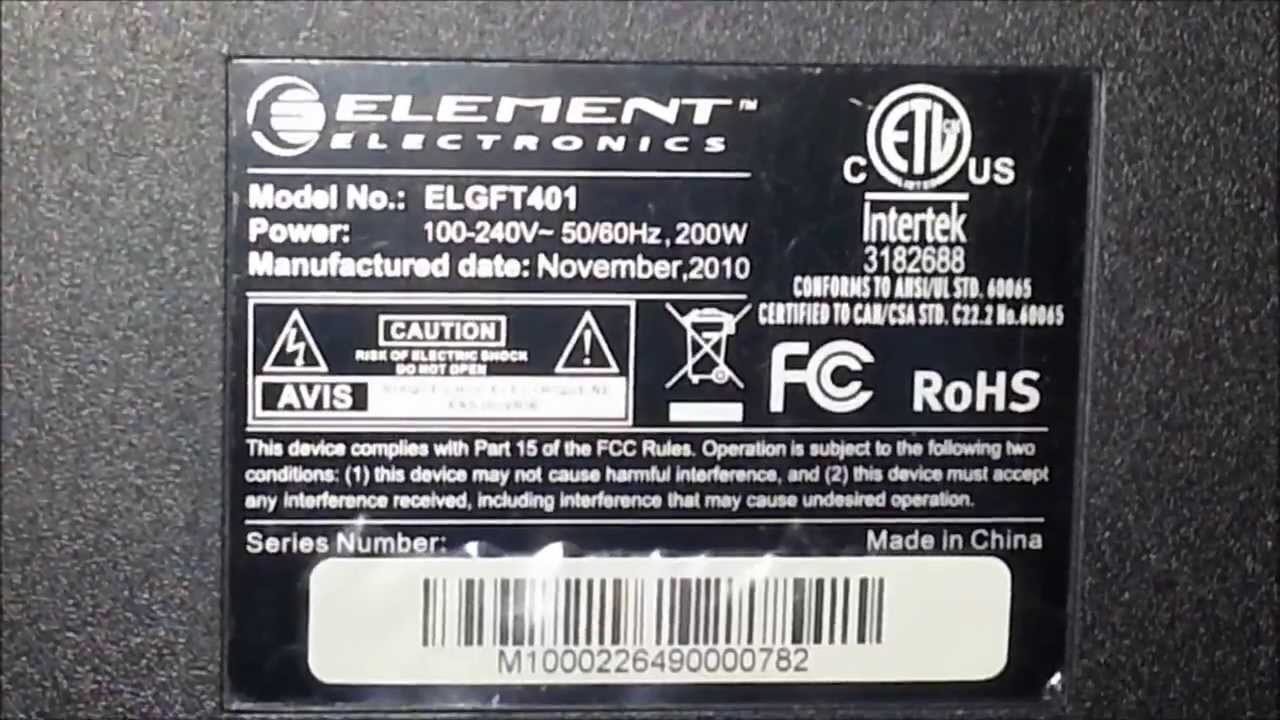 Element Electronics From Walmart Tv Problems
