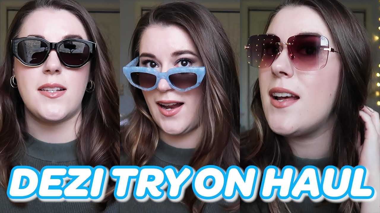DEZI SUNGLASSES TRY ON & REVIEW | Charge It, On Read, 2000s