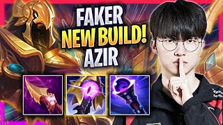 FAKER TRIES NEW AZIR BUILD!  T1 Faker Plays Azir MID vs Katarina! | Season 2024