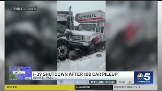 Pile-up That Included Dozens of Vehicles Will Keep Highway Closed Well Into Friday | NBC Chicago