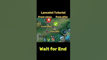 Lancelot From Close vs From Afar Tutorial Mobile legends #ml2b #lancelot #tutorial #shorts #mlbb