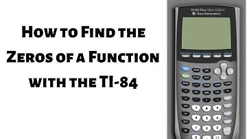 How to Find the Zeros of a Function with the TI-84  Silver Edition Plus