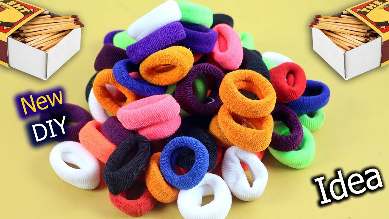 Amazing !! DIY Hair rubber bands & Matchstick craft idea DIY art and