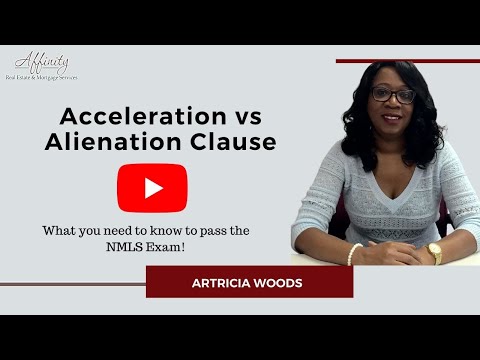 Video: Ano ang isang acceleration o alienation clause na idinisenyo upang magawa?