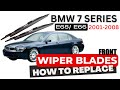 Bmw 7 series 2001-2008 Wiper Blades How to Remove and Install Front Wipers
