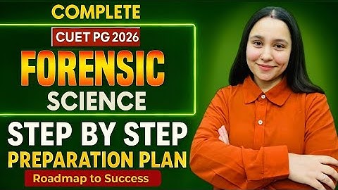 CUET PG Forensic science Preparation plan 2026 | Roadmap to Success | Diksha Sharma
