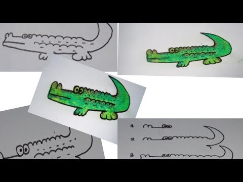 720 Gambar Mewarnai Binatang Buaya Terbaik