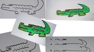 720 Gambar Mewarnai Binatang Buaya Terbaik