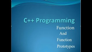 Famous Functions & Function Prototypes in C++ | C++ Tutorials for Beginners #9 Profile