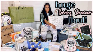 HUGE BABY \& GIFT SHOWER HAUL | What I Got At My Baby Shower