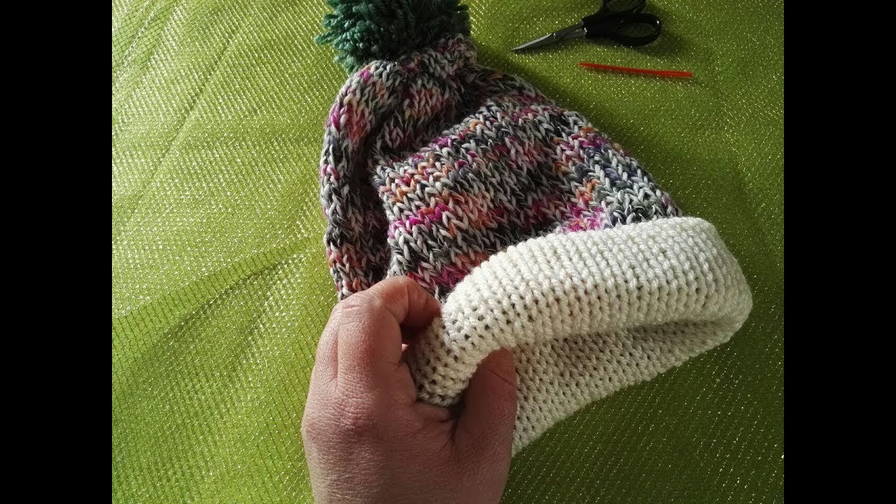 Berretto a maglia fine in cotone biologico