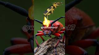 The Bug That Shoots Boiling Acid at Its Enemies#animals #animallife #shorts #BombardierBeetle