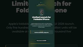 📱 Limited Launch for Foldable iPhone #Shorts