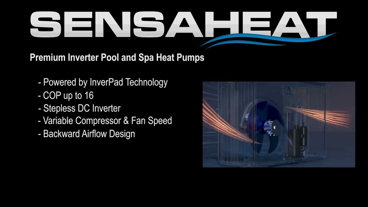 SENSAHEAT PI Series Premium Inverter Pool and Spa Heat Pump