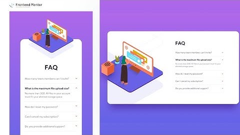 FAQ accordion card - Frontend Mentor Challenge