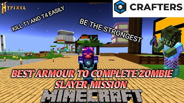 STRONGEST ARMOUR TO COMPLETE ZOMBIE SLAYER MISSION EASILY #craftersmc #satnetwork #wenpixel